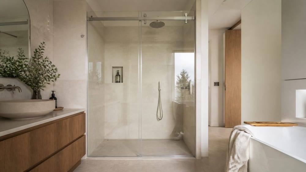 Porte coulissante de douche : dimensions, pose et budget sans se tromper
