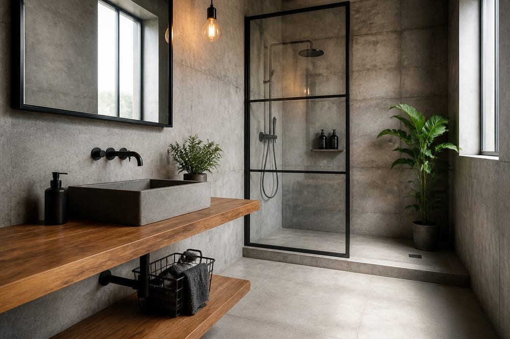 Salle de bain style industriel : 6 idees pour reussir le decor en 2026