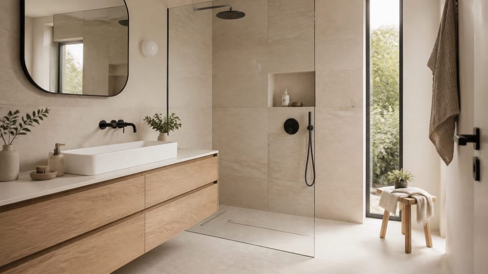 Carrelage pierre pour salle de bain: naturel, effet pierre et conseils de pose