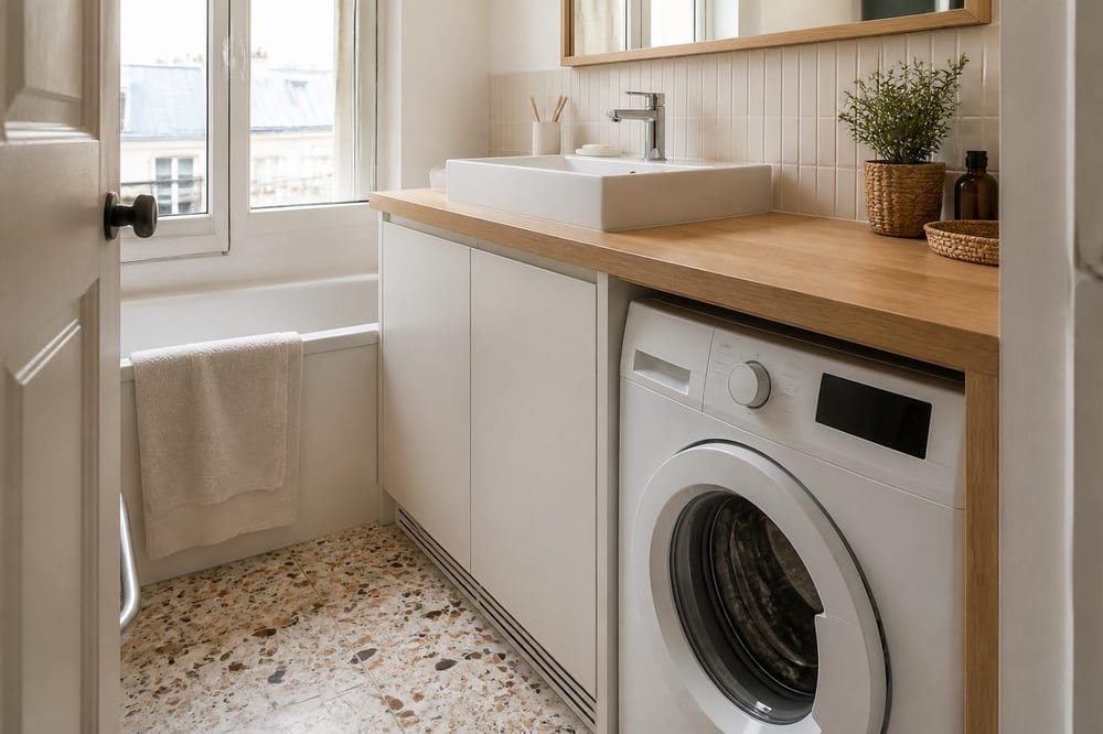 Meuble vasque lave linge : 6 règles pour une intégration impeccable