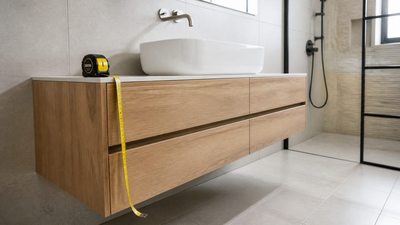 Hauteur meuble salle de bain vasque : régler la cote sans se tromper