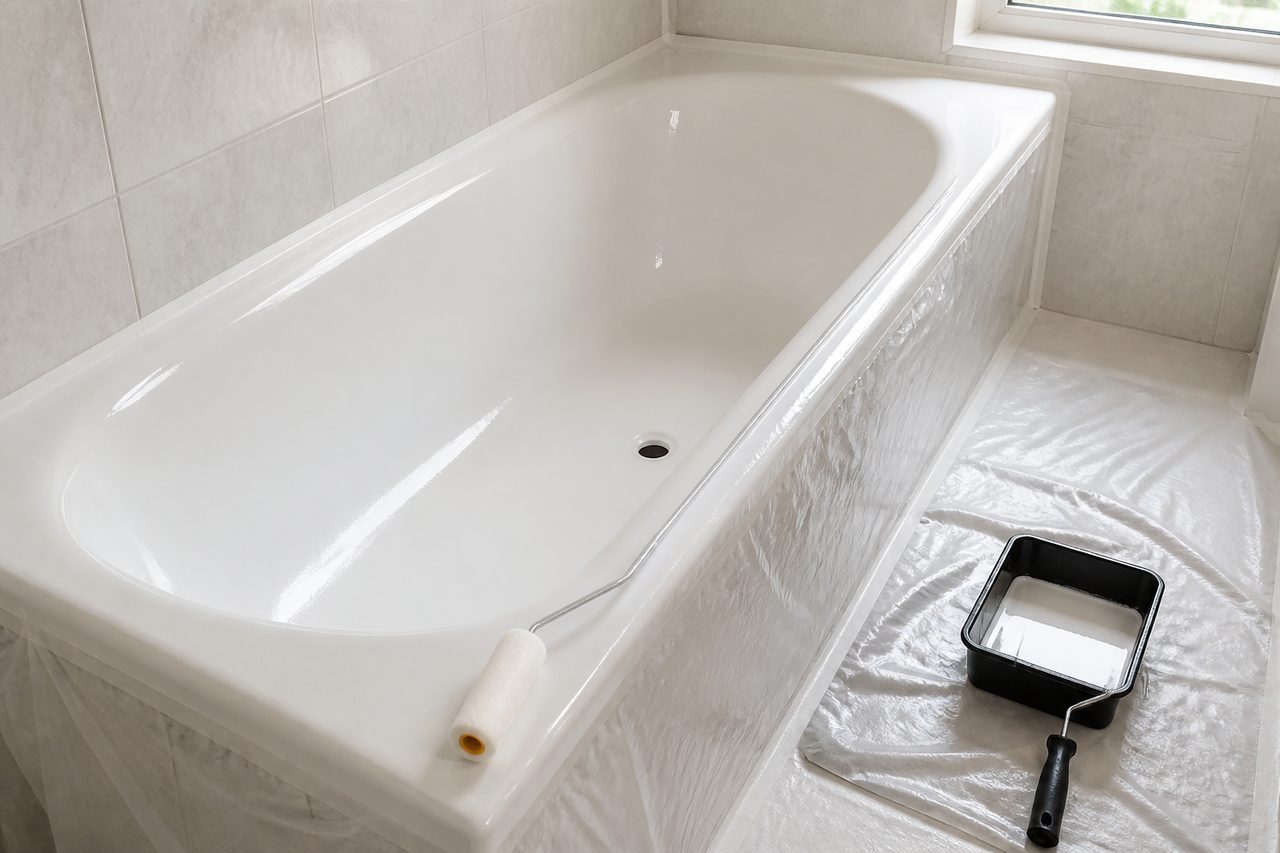 Peinture baignoire résine : réussir une rénovation durable