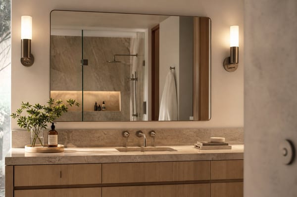 Applique salle de bain miroir