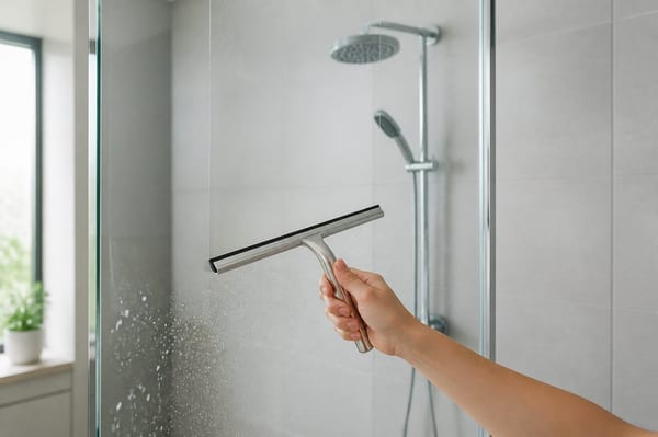 Enlever le calcaire d'une vitre de douche : 5 méthodes qui marchent vraiment