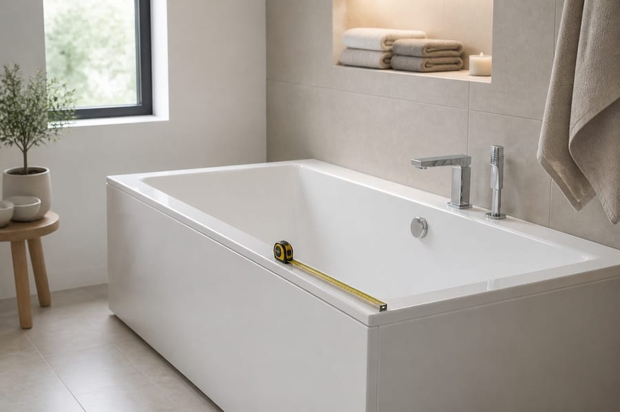 Baignoire taille standard : dimensions, formats et choix selon la salle de bain