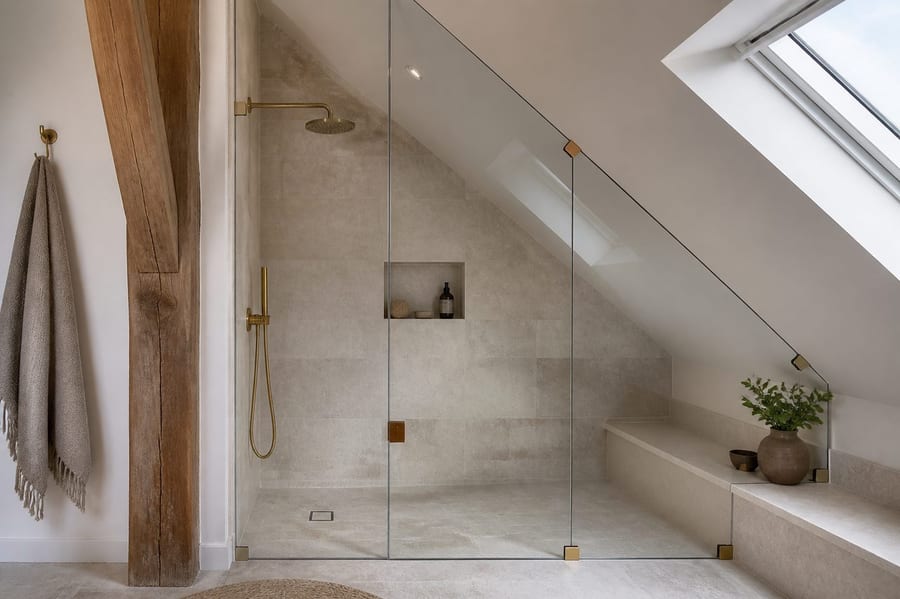 Paroi douche sous pente : 7 repères décisifs pour un projet réussi